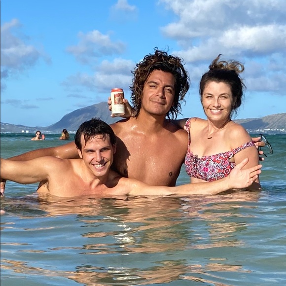 Lace-Up, Off Shoulder Bikini Top (Pink Print) - Picture 6 of 6